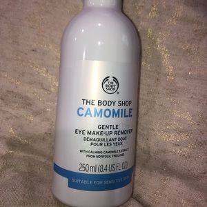 The body shop. Camomile eye makeup remover.